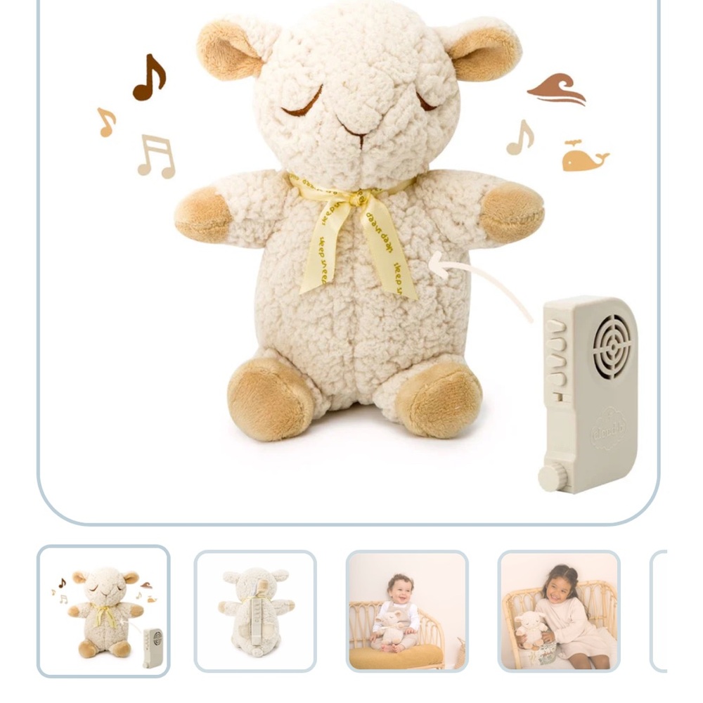 Cloud B Cream Plush Sheep Speaker